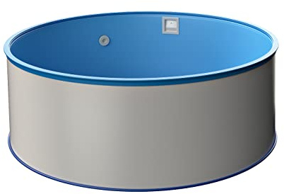 MediPOOL Kit piscine Ø 3,00 m - Forme ronde - 1m20 de profondeur - Fabriqué en Europe - Avec filtre à sable - Sable filtrant - Skimmer