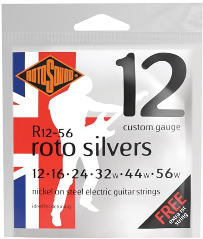 Rotosound R Roto E-Gitarre vernickelt Satz Custom gauge 12-56 R12-56