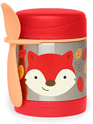 Skip Hop Zoo Insulated Food Jar, Fox 1 Count (Pack of 1),252392