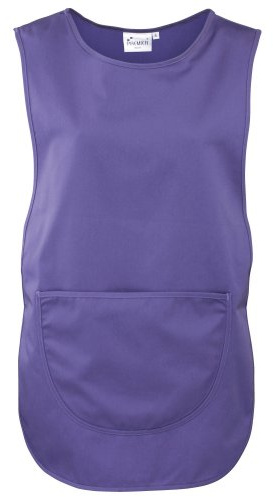 PREMIER Grembiule con Pannello Posteriore e Tasca Davanti - Indumenti dal Lavoro - Donna (Confezione da 2) (S) (Viola)