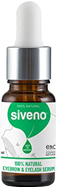 Siveno 100% Natürliches Rizinusöl Wimpern- & Augenbrauenserum - 10ml Pflanzliche Intensivpflege zur Verdichtung & Revitalisierung für alle Hauttypen