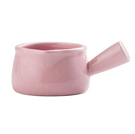 caihuashopping Sauce Boat Ceramic Saucepan Milk Jug Cookware Kitchen Cookware Pot Jam Bowl Milk Cup with Handle Sugar Bowls Gravy Boat (Color : Pink)