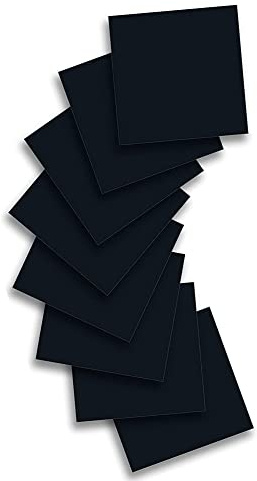 Baalaa Transferblätter für unaufdringliche Tinte, schwarzes, aufblasbares Tintenpapier für Sublimation, 8 Stück, 30,5 x 30,5 cm