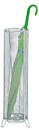 XHALERY Regenschirmständer, Regenschirmhalter, Regenschirmständer, Regenschirmständer, Silber, kreatives Schmiedeeisen, Regenschirmeimer für das Heimbüro, platzsparend, wasserdichter und r
