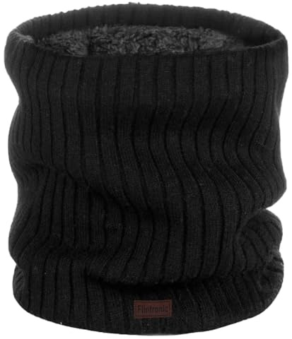 flintronic Écharpe Cache-Cou, Hiver-Tubulaire Foulard, Polaire Neck Warmer Unisexe, Élastique Épais Doux Fleece Echarpe, Hiver écharpe Coupe-Vent pour Sport Moto Vélo Ski