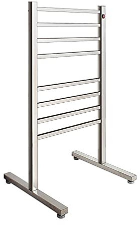NEECS Scaldasalviette da Bagno Portasciugamani Riscaldato Elettrico, Radiatore Scaldasalviette Elettrico Scaldasalviette Portatile Indipendente Stendino con 8 Barre Quadrate Termostato d