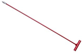 The Flat Pack (Foxup) Ltd | Professional Mole Run Dibber Probe Run Finder | Pest Control Game Keeping Mole Control Mole Catching | Powder Coated Red | Made in Yorkshire UK