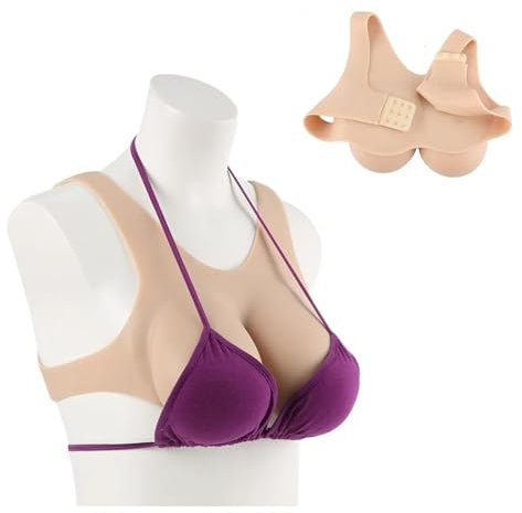 ZWSM Realistische gefälschte Brüste, Silikon-Brustpanzer, Brustprothesen, Cosplay-Brüste, Enhancer, Formen C-J-Cup für Transgender-Cosplay-Drag-Queen,1#,C Cup
