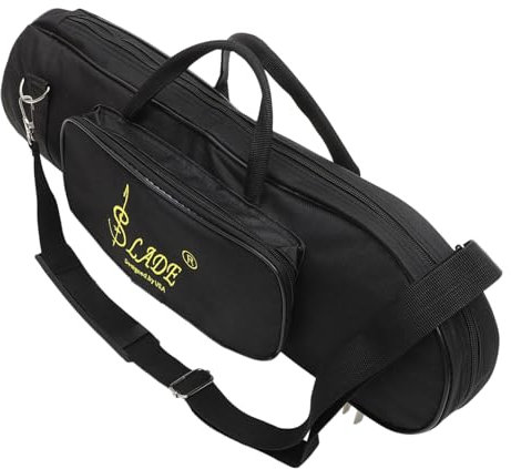 Toyvian Trumpet Kinder Trompete Tragetasche Schwarze Umhängetasche Kornett Handtaschen-organizer Trompetenkoffer Posaunenkoffer Schwarzes Schwarze Rucksäcke Aufbewahrungstasche Baumwolle Lagerung