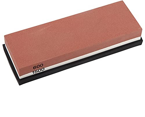 ISCBAFYX 600/1500 Körnung, 2-seitiger Schleifsteinschärfer mit Rutschfester Basis, japanischer Messer-Schleifstein, Kombi-Schleifstein für Kochmesser, Küchenmesser, Allzweckmesser, Werkzeuge und mehr