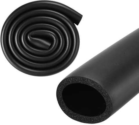 M METERXITY Pipe Insulation Foam Tube, 36mm ID 48mm 2 OD 3.3Ft 1m Length, Soft Flexible Foam Tubing Pipe Foam Insulation for Handle Grip Support/Guitar Stand/Roof Racks [Black]