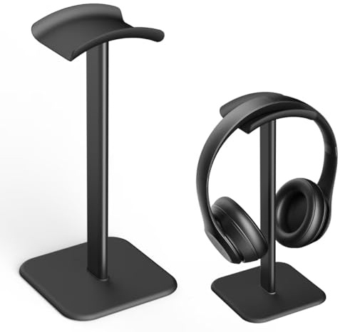Ahonnpely Headphone Stand for Desk - Headset Stand Headphone Holder (Black)