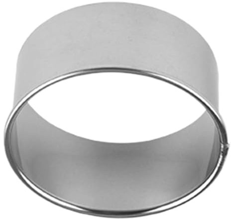 Hogvinnatil Taglierina rotonda per la cottura, anelli rotondi per torte, in acciaio inox, stampi riutilizzabili, forniture alimentari per torte e fondente