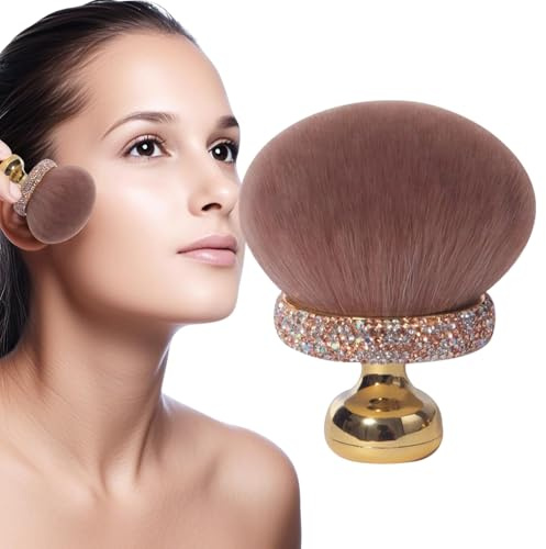 Ben Spazzola Per Trucco Per Funghi - Brush Di Bellezza A Forma Di Funghi | Brush Blush A Polvere Sciolta Portatile, Pennello Per Il Trucco Per Prodotti Crema, Strumento Per Il Trucco Per Prodotti Liqu