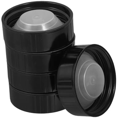 Sosoport 5pièces Couvercles à Vis Bakélite Lot De Bouchons Étanches Pour Bouteilles Verre Ronde Couvercles De Remplacement Pour Bouteilles De Bière Et Jus