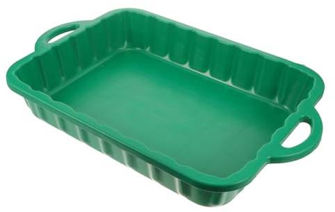 AKOOSY Grande Vaschetta di Drenaggio in Plastica Spessa Maniglia, Bacinella di Raccolta Olio Motore per Manutenzione Auto, Raccoglitore di Rifiuti per Cambi D'olio e Pulizia Componenti Veicolari