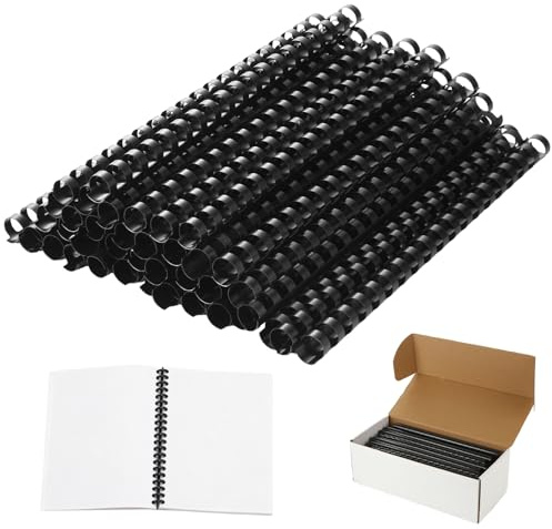 YAYODS 300 Pack Binding Combs 1/2Inch Plastic Binding Combs, 19 Ring Comb Bindings Spines Letter Size Spiral coils for Paper, Notebook, Calendar