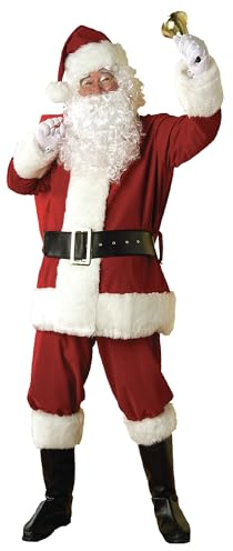 Rubies Adult Regal Plush Santa Costume, Size Extra Large Halloween Halloween