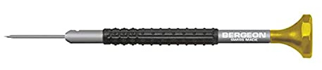 Bergeon 7899- Tournevis d'horloger, aluminium anodisé, ergonomique, avec lames interchangeables en acier inoxydable