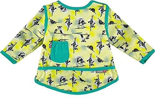 Close Baberos Impermeables de Manga Larga con Bolsillo 18 a 36 Meses, Lemur