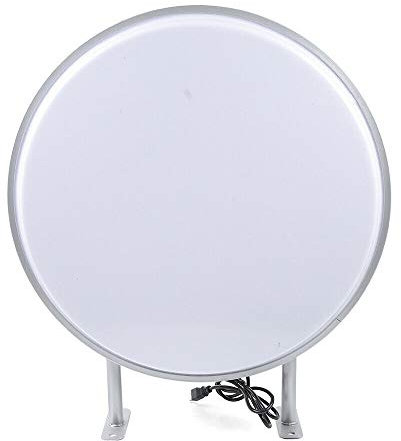 Acesunny LED Leuchtkasten Doppelseitig Leuchtreklame Rund 60cm Nasenschild Leuchtkasten Doppelseitig Leuchtreklame Nasenschild Rund