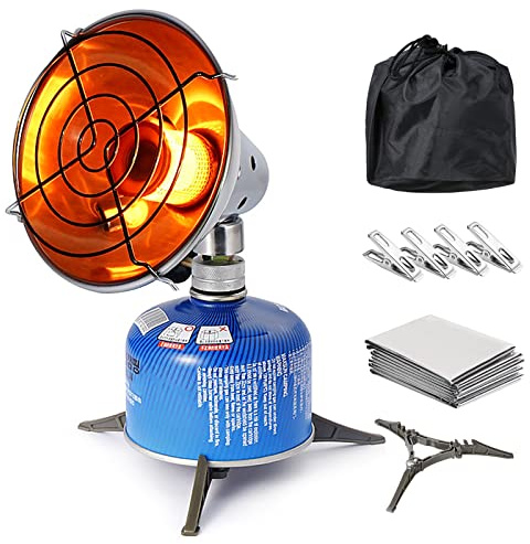 Lixada Camping Heater Portable Lightweight Gas-Heater Stainless Steel Camp Gas Heater for Outdoor Winter Warmth Tent Backpacking Picnic Hiking Traveling BBQ