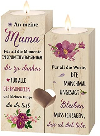 Geschenke für Mama, Kerzenständer - Mama Geschenk von Tochter Sohn | Geburtstagsgeschenk für Mamas, Geschenke Mamas Geburtstag, Beste Mutter Geschenk