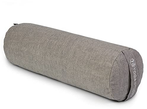 Yoga Studio Bio-Buchweizen-Meditationsrolle, zweifarbig, 61 x 23 cm, zweifarbig, Marineblau