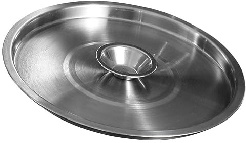 UPKOCH Stainless Steel Pot Lid 8.86 Inch Universal Pan Cover Reusable Metal Lid for 19-22Cm Diameter Seasoning Pots Bowls Cooking Kitchen