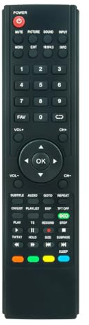 AULCMEET Telecomando Sostituzione per NORDMENDE WEGAVISION FHD32A, FHD43A, FHD24A