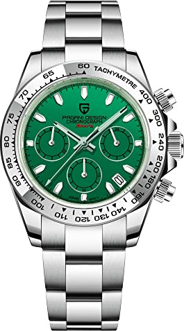 Pagani Design Luxus Herren Quarz Multifunktionsuhr Japan VK63 Uhrwerk Voller Edelstahl 100M Wasserdicht Sport Chronograph Uhren Datum