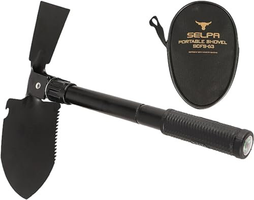 BZVCRTYKL Mini Pala Pieghevole, Pala da Neve Pieghevole Pala da Neve Pieghevole, Pala da Trincea in Acciaio Leggero Multifunzione Portatile Pala da Campeggio for Sabbia, Giardinaggio, campeggio/636