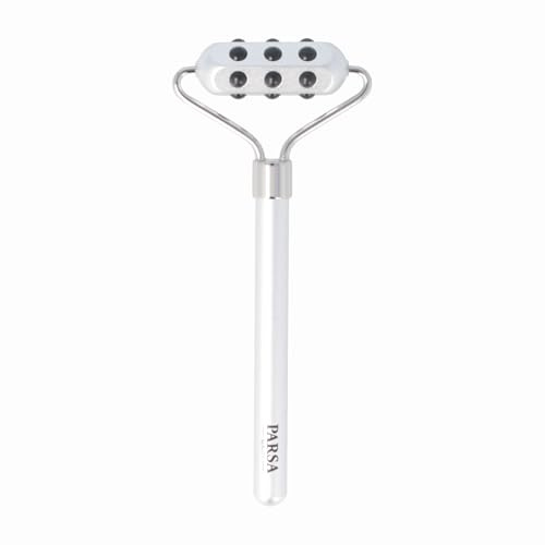PARSA Beauty Gesichtsroller mit Germaniumstein, Luxuspflege, belebende Massage, wohltuende Kühlung, straffere Haut, ergonomisches Design, hochwertige Germaniumsteine, Hautregeneration