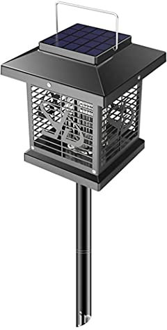 Trampa para Mosquitos Lámpara antimosquitos con energía Solar para Exteriores, Exterminador de Insectos con Bluetooth, Mata Moscas a Prueba de Agua Ip65, Doble función: Mata Insectos y luz de jardín