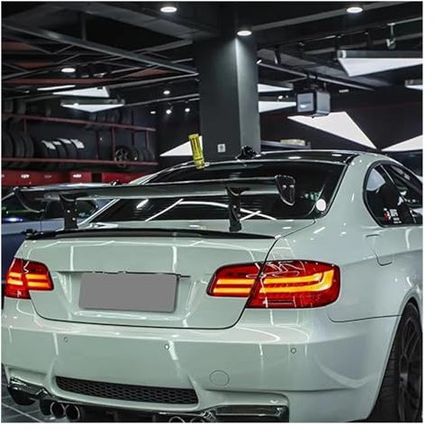 Spoiler Flügel Für M2 Für M3 Für M4 Für M5 E46 E36 E82 E87 E90 E92 E93 F30 F10 Limousine 1960-2020 2021 2022 2023 Carbon Faser FRP GTS Stil Spoiler Flügel Heckspoiler Flügel(Matt Black)