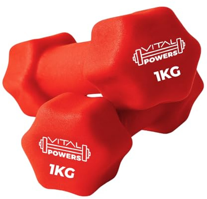 Neopren Kurzhanteln Set 0,5–5 kg – Hanteln Damen & Herren – Fitness Hanteln Vinyl rutschfest & geruchsneutral – Handgewichte für Zuhause, Gym, Krafttraining, Pilates, Reha, Workout, Muskelaufbau