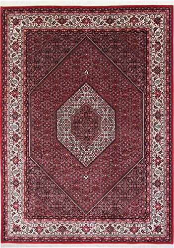 Nain Trading Indo Bidjar 209x287 Handgeknüpft Orientteppich Teppich Wolle Indien