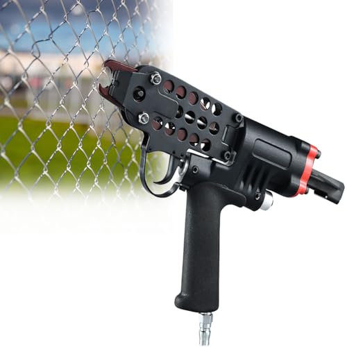 FBJAMZ Pistolet à air comprimé, Outil de Fermeture de cloueur en C, agrafeuse à Pince à Anneau de Cage, Outils d'équipement d'installation de Cage à Fil pour Animaux
