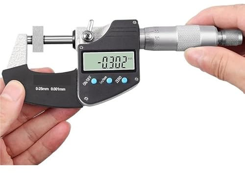 Bügelmessschraube, Elektronischer digitaler Mikrometer MM/IN Außenmikrometer 0,001 MM Hochpräziser Tiefenmikrometer 0-25 25-50 50-75 75-100 MM, Hohe Präzision(50-75mm)