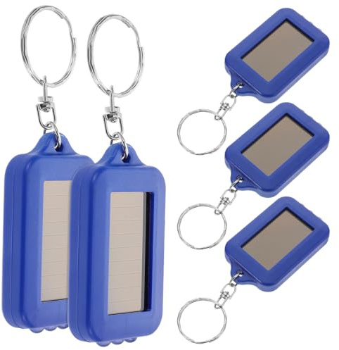 iplusmile Lot De 5 Lampes De Poche Solaire Compactes Avec Porte-Clés Lampe Torche Led Pour Camping Randonnée Éclairage De Secours Extérieur