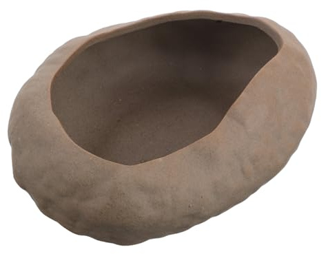 MALUGOGO Vaso Ceramica Per Piante Da Interno Contenitore in Pietra Artificiale Drenaggio Adatto Cactus e Piante Grasse Decorazione Da Tavolo Per Ufficio e Casa