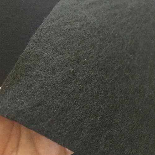 Besttoolifes Feuille de filtre à charbon actif 100 cm x 100 cm x 3 mm pour hotte aspirante, hotte aspirante, filtre universel anti-odeurs, noir