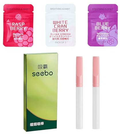 Smoking cessation breathing stick, nicotine-free filter with different flavours, smoking cessation aid, 2 breaths, 3 packs of flavour filters (3 varieties) (1)