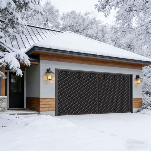 Magnetic Hands-Free Garage Door Screen for Winter, Garage Door Insulation Curtain Made of Oxford Cloth, 240 275 290 300 400 cm Thermal Insulated Garage Cover Curtain(240 x 240 cm)