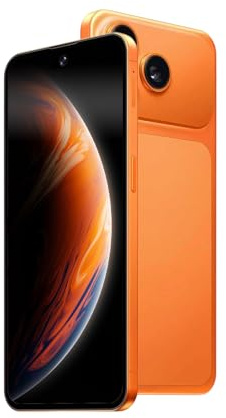 Aidekunlin Smartphone sbloccato, schermo da 6,6 pollici, 2 GB di RAM e 16 GB di ROM, fotocamera anteriore e posteriore, supporta dual SIM banda 3G: B1/B5/B2/B8, Android 10.0 (arancione)