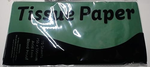 Stephens Papel de seda 750 x 500 mm, verde oscuro, 10 hojas