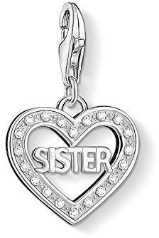 Thomas Sabo Damen-Charm 925 Silber Zirkonia weiß - 1266-051-14