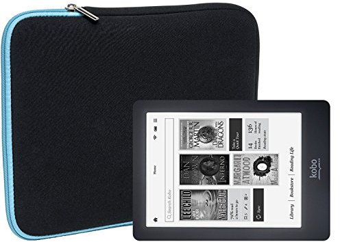Slabo Tablet Tasche Schutzhülle für Kobo Glo HD Hülle Etui Case Phablet aus Neopren – TÜRKIS/SCHWARZ
