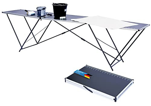 Klappbarer Multifunktionstisch Mehrzwecktisch Campingtisch Klapptisch Markttisch Profi-Tapeziertisch Beistelltisch zum Campen im Garten für Festivalls Märkte und mehr (Profi Tapeziertisch 3 Meter)