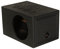 Q Power Single 12 Vented Ported Car Subwoofer Sub Box Enclosure, QBOMB12VL - Single Cab Bass Woofer Speaker Box System for Vehicle or Truck Audio